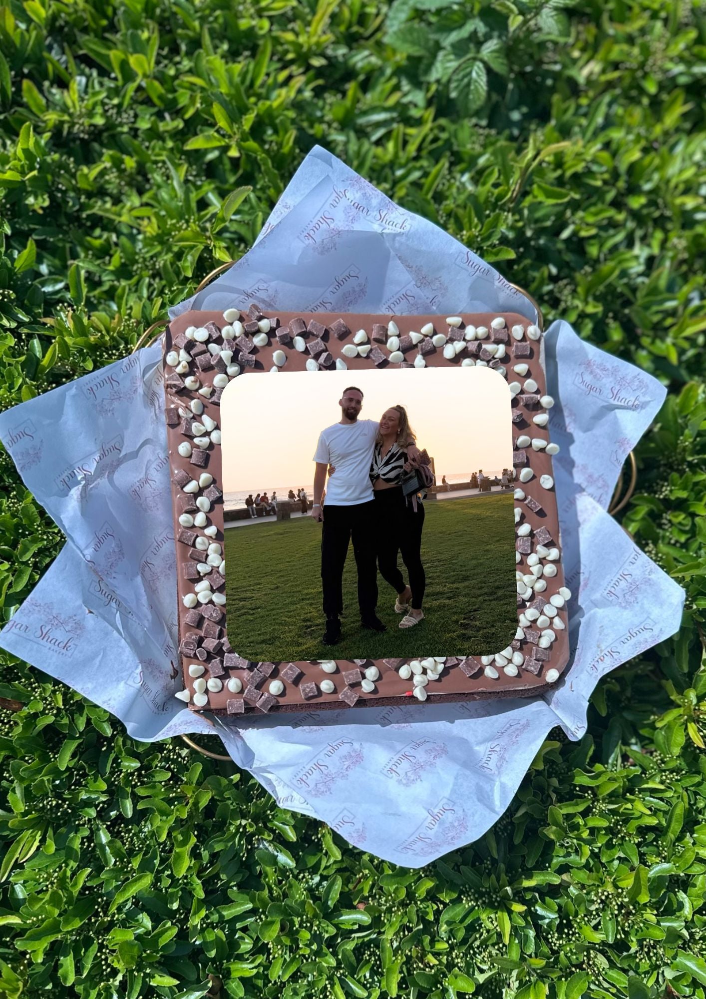 Valentine's Personalised Photo Brownie