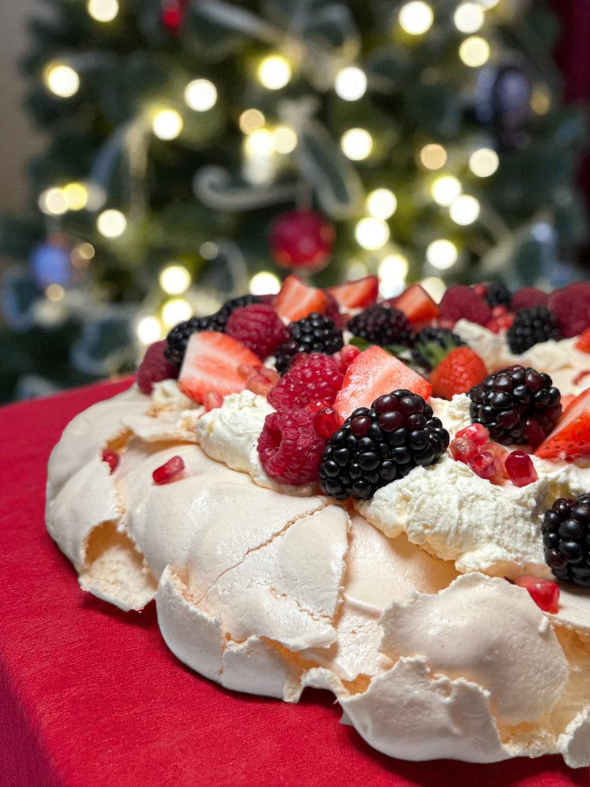 Berry and Bright Pavlova Wreath