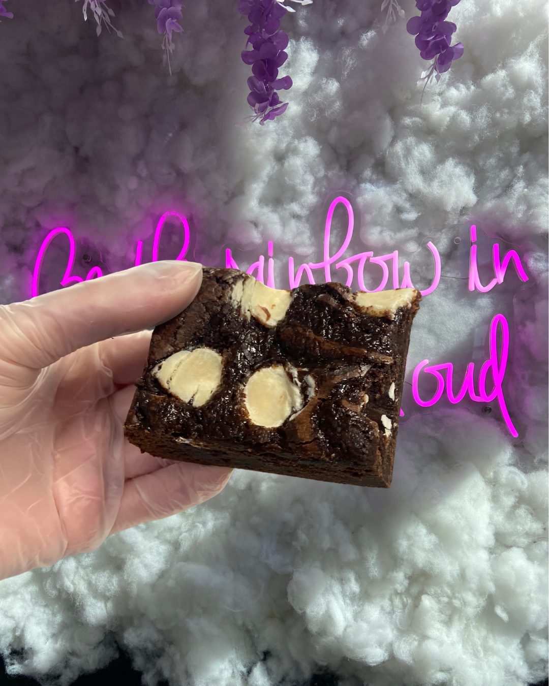 The Vegan Raspberry and White Chocolate Brownie (WHOLESALE)