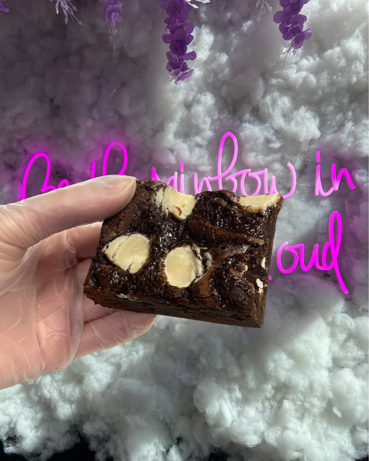 The Vegan Raspberry and White Chocolate Brownie (WHOLESALE)