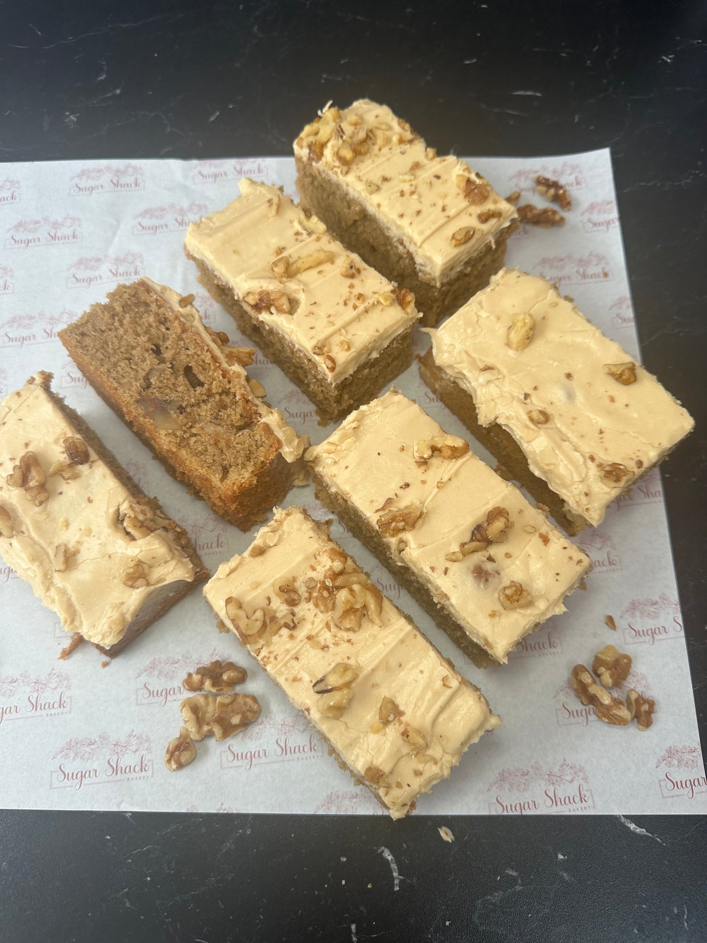 Coffee and Walnut Traycake