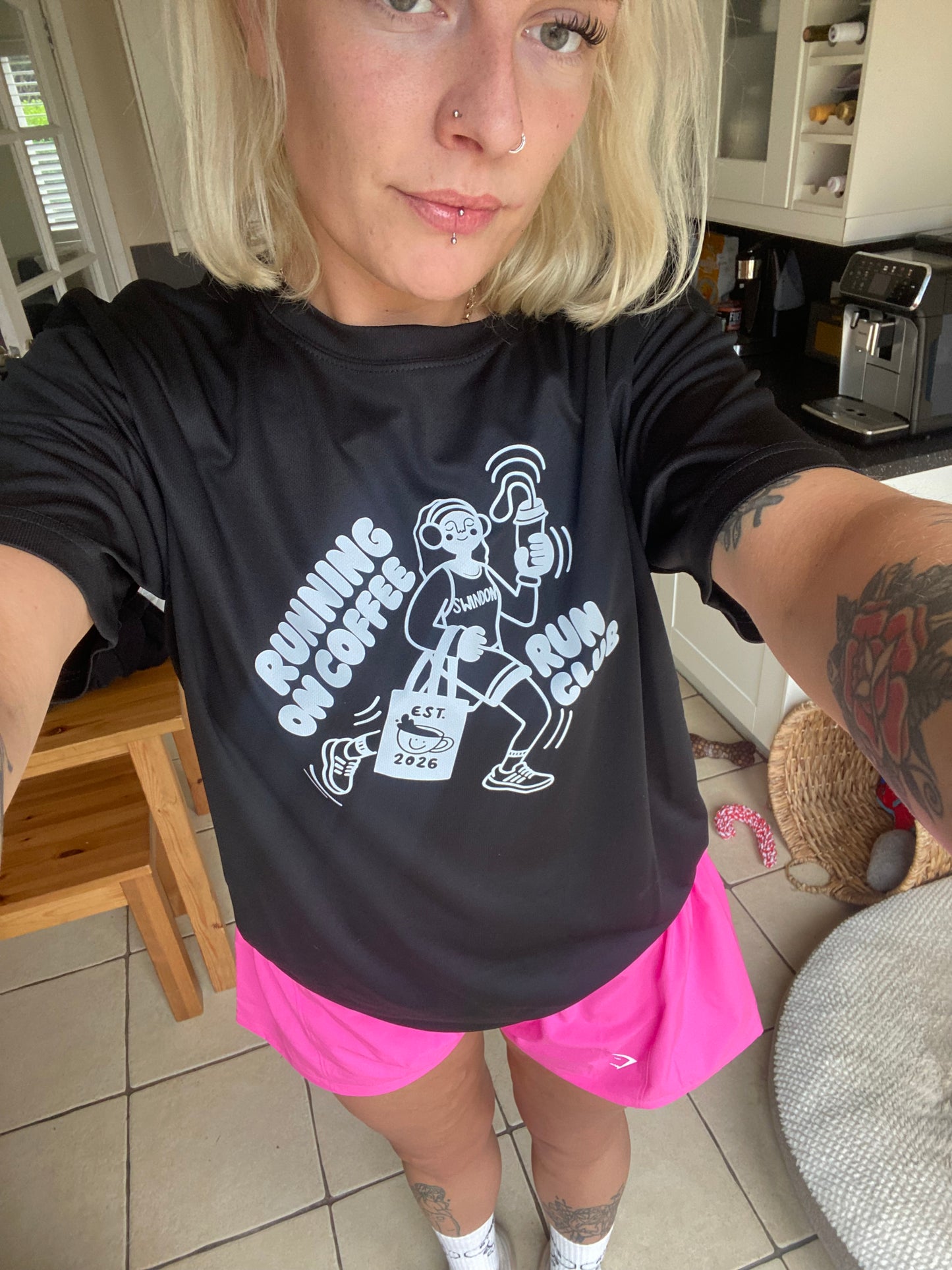 Running on Coffee Technical Shirt