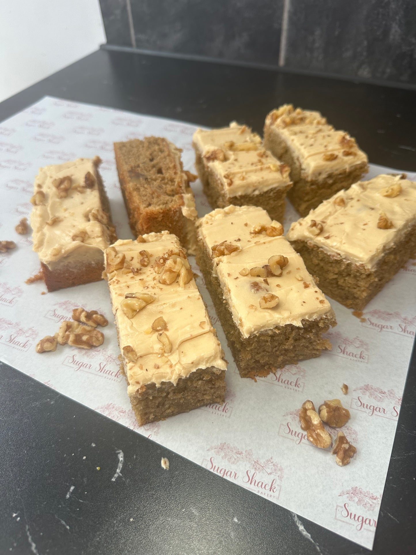 Coffee and Walnut Traycake