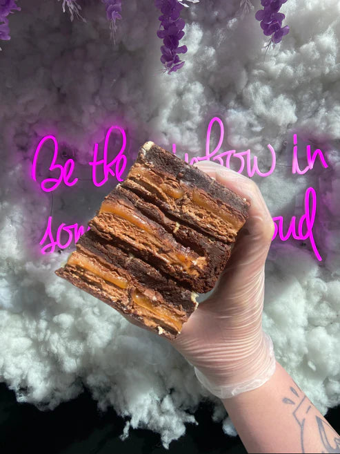 Mars Bar Brownie Slice